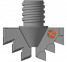 Долото шнековое лопастное Д2ЛК-85.42.Сп.28 фото